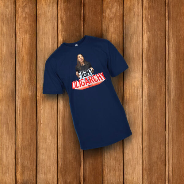 AOC See-Through Fight Oligarchy Shirt