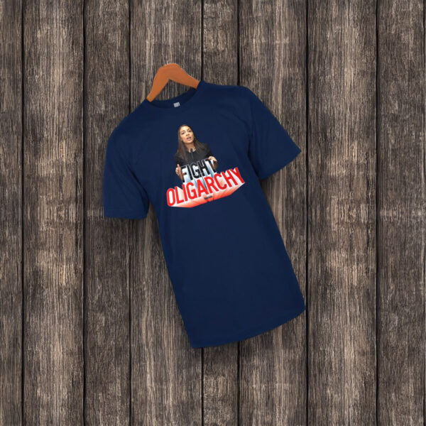 AOC See-Through Fight Oligarchy Shirt