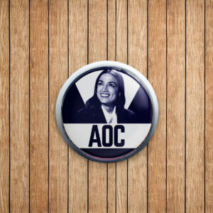 Alexandria Ocasio-Cortez AOC Button