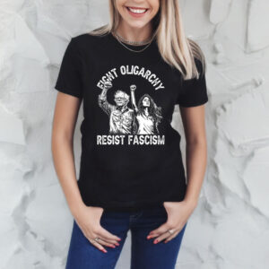 Bernie Sanders AOC Fight Oligarchy Resist Fascism Shirt