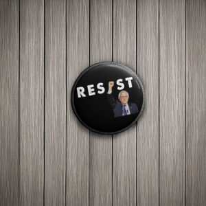 Bernie Sanders AOC Resist Button