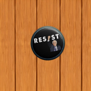 Bernie Sanders AOC Resist Button