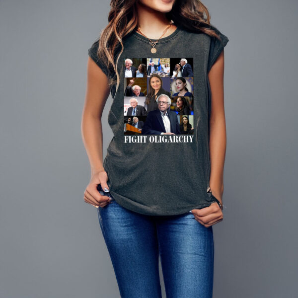 Bernie Sanders And AOC Fight Oligarchy T-Shirt