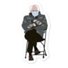 Bernie Sanders Meme Sticker, Bernie in Mittens Sticker