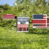 Democracy Not Dictatorship Yard Sign