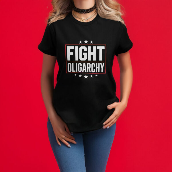Fight Oligarchy 2025 Bernie Sanders AOC Fighting Shirt