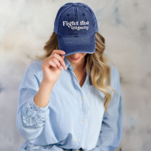Fight Oligarchy Embroidered Resist Hat