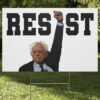 Resist Bernie Sanders Sign, Stop The Coup Fighting Oligarchy Yard Sign