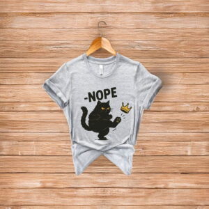 No Kings in America Black Cat T-Shirt