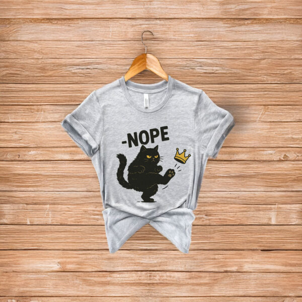 No Kings in America Black Cat T-Shirt