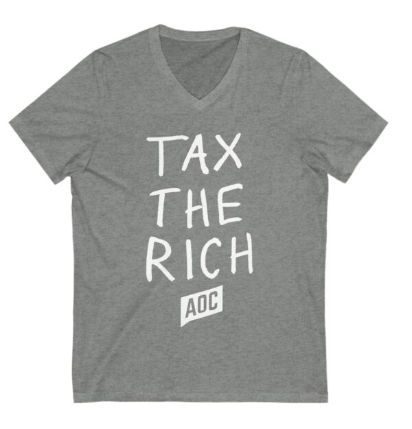 Tax the Rich AOC Unisex V-neck T-Shirt