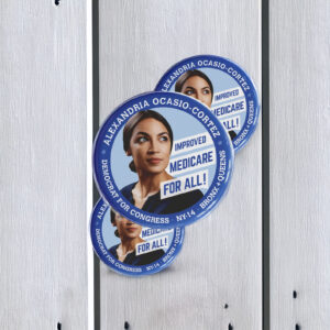 AOC This Is The Beginning Navy Buttons