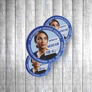 AOC This Is The Beginning Navy Buttons