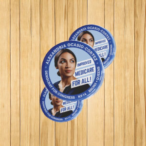 AOC This Is The Beginning Navy Buttons